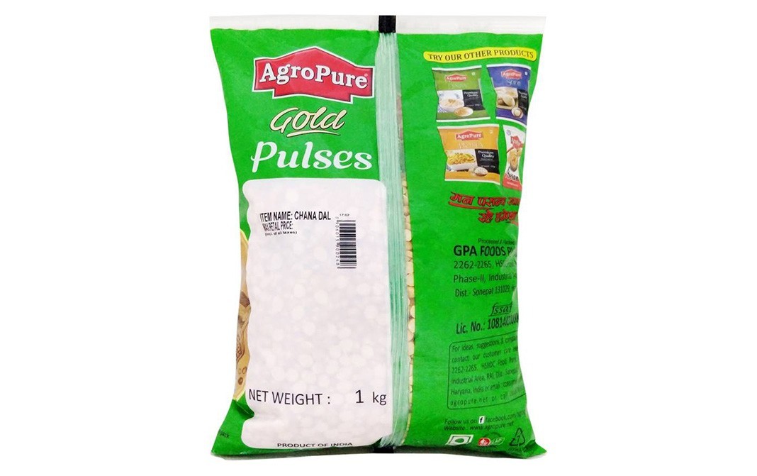 Agro Fresh Unpolished Chana Dal (Split)    Pack  1 kilogram
